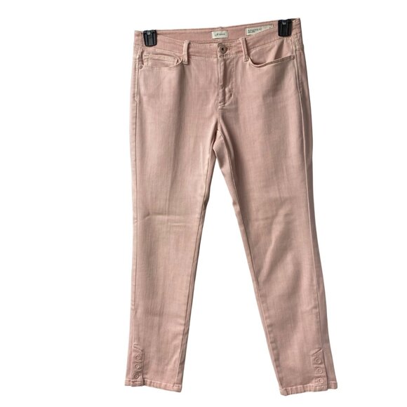 J.Jill Denim‎ Authentic Fit Slim Ankle Jeans Womens Pink Size 6 - Picture 2 of 4